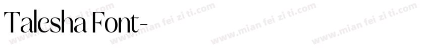 Talesha Font字体转换